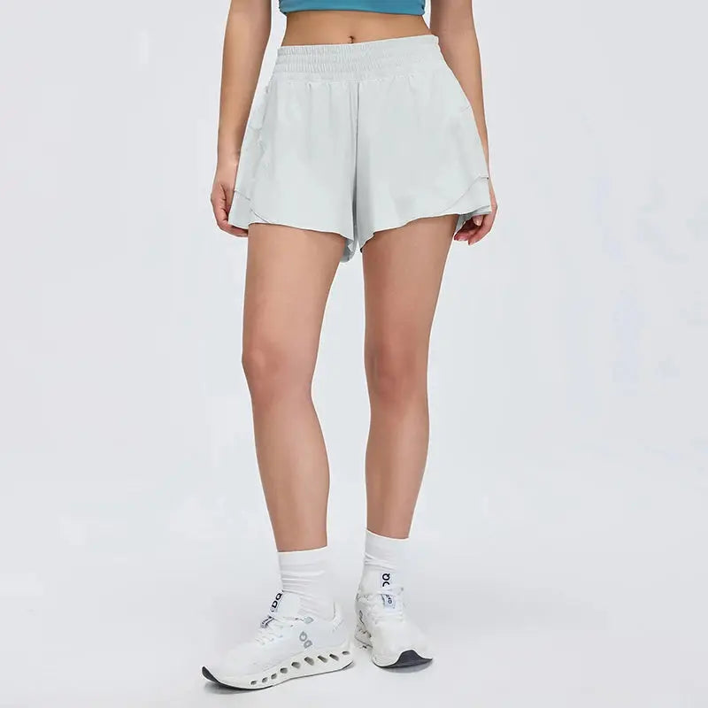 Women Outdoor Running Shorts Summer High Waist Yoga Shorts 2 In 1 Gym Short Sportswear Female Quick Dry Workout Clothes Tahsi Fashion House