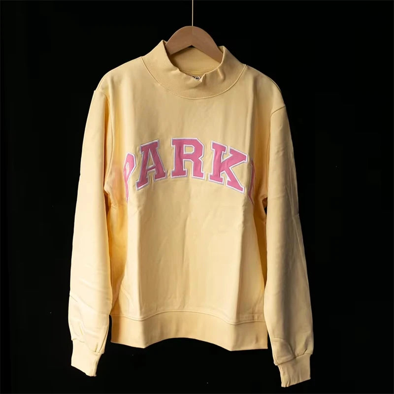 New America Style Women O-Neck Long Sleeve Pullover Letter Embroidery Sweatshirts Vintage Casual Sports Lady Top 2026FW - ATFH