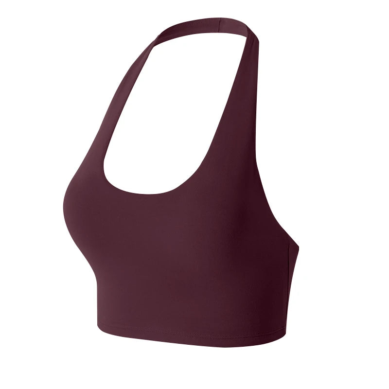 New Women's 2 Piece Yoga Suits Breathable Shockproof Yoga Hanging Neck Sport Bra High Waist Lifts Hips Yoga Pants Sportswear - ATFH
