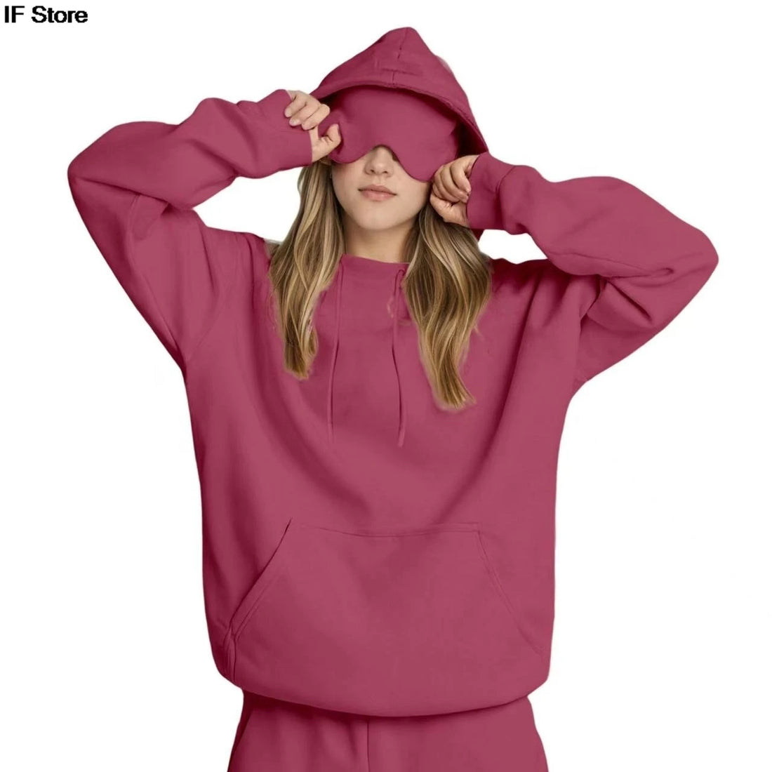 new style Eye mask hoodie y2k clothes man and women winter clothes Loose casual and fashionable sportswear Hoodie with eye mask - ATFH