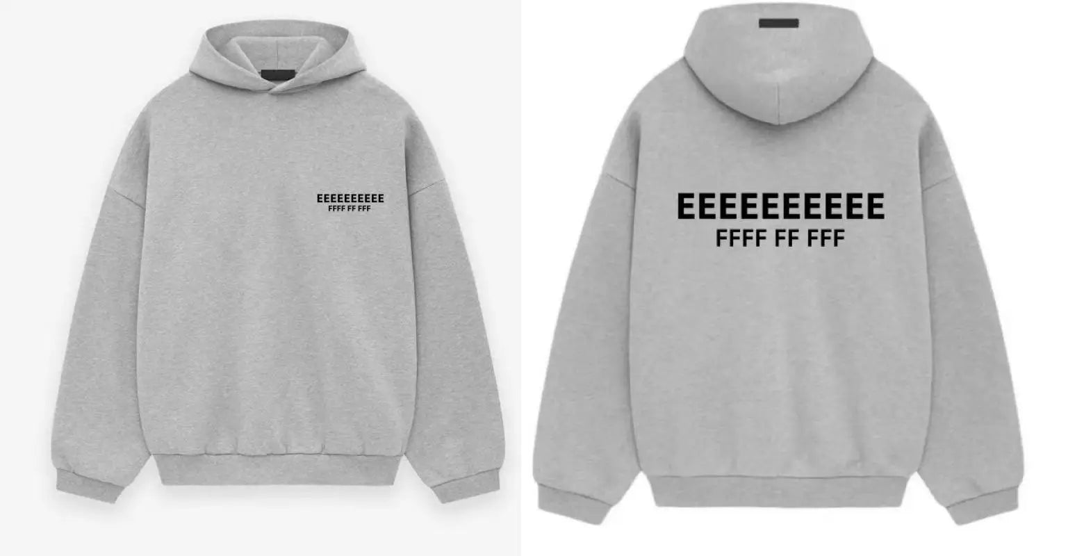 25SS Men's Oversized Hoodies Jogging Set Luxury Design Front and Rear 3D Silicone Letter Hoodie High Street Couple Coat Suit