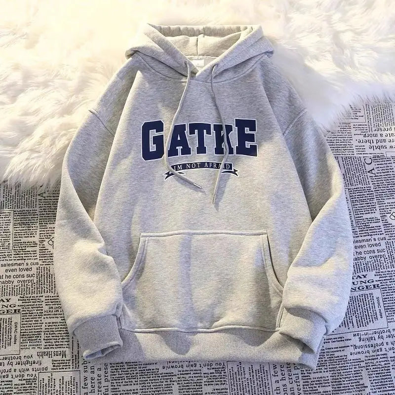 Autumn Winter Men Women Sweatshirt Print Hooded Pullovers Korean Fashion Loose Casual Hoodies Fleece Pullover Women Clothing
﻿ - ATFH