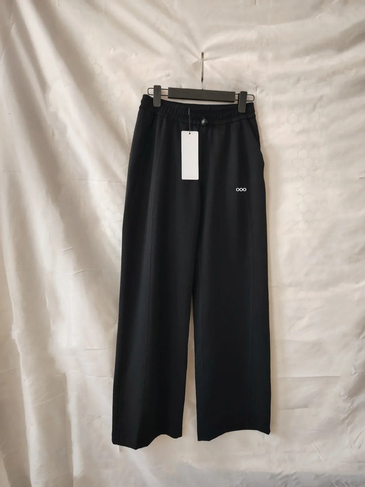 2026 Women's Autumn New Elastic Waist Wide Leg Pants Loose and Comfortable Sports Fitness Casual Pants