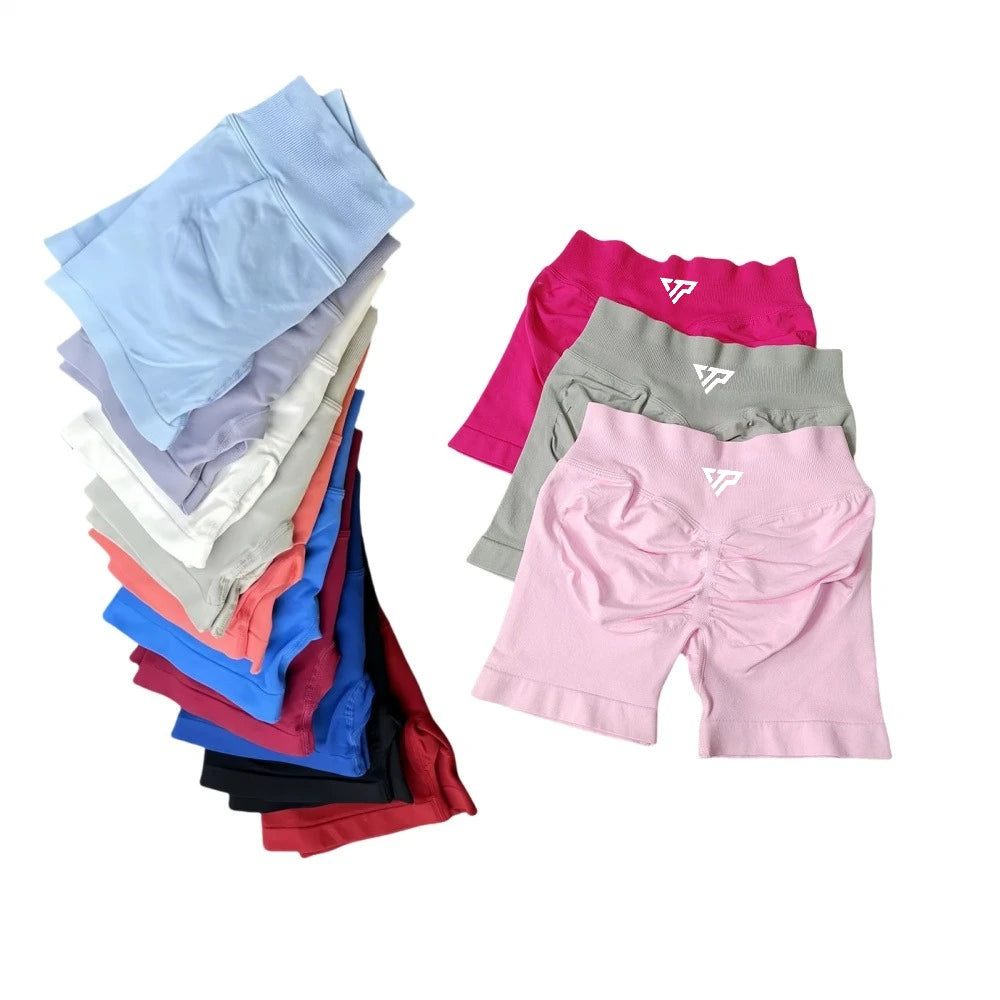 Keep That Pump Yoga Shorts Gym Shorts Recoil Scrunch Shorts Womem Seamless Silicone Printed High Quality Fitness Sport Shorts Tahsi Fashion House