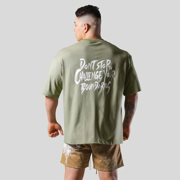 NEW LYFT Men Shirt Cotton Print Running T Shirt Loose Training Gym Bodybuilding Fitness Top Streetwear Sport Tees Short Sleeves ATFH
