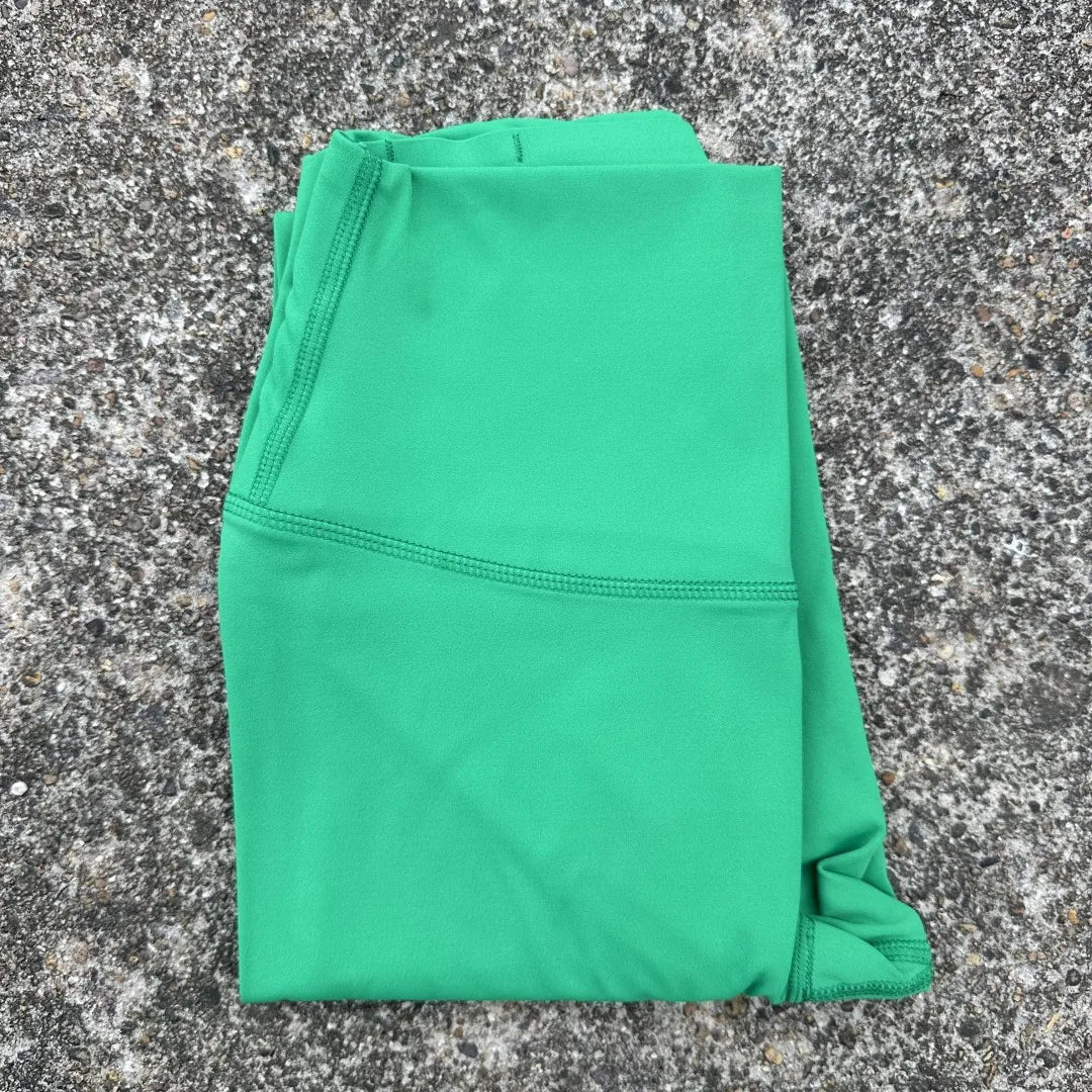 Solid Color High Waist Yoga Legging Athletic soft Women Sport Pant Tight Butter Gym Comprehensive Training Jog Back Waist Pocket - ATFH
