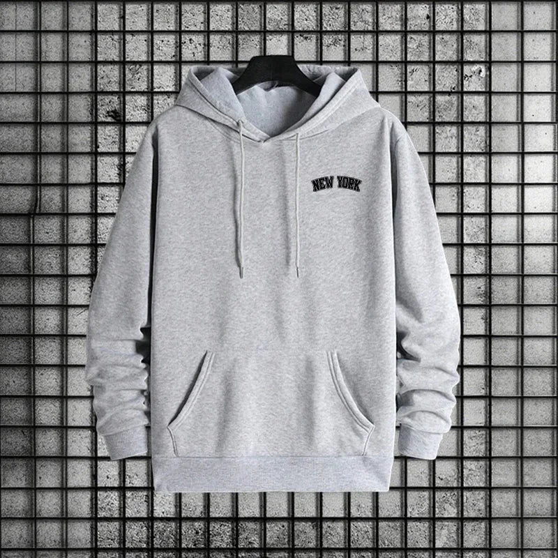 2026 Hot Sale Mens Sportswear 2pcs Set Hoodie and Sweatpants Autumn Winter Daily Casual Sporty Jogging Suit Urban Fashion Outfit - ATFH