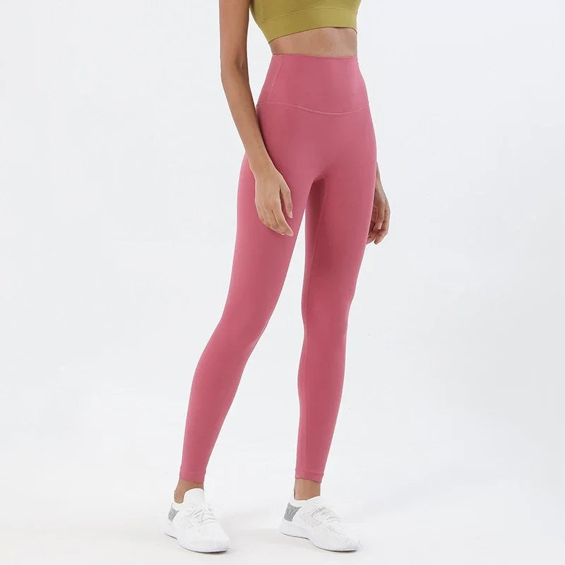 Women's 38 Colors Naked Feeling Yoga Leggings Women Sports Pants Tights Seamless Sport Femme Gym Leggins Workout Fitness Pants ATFH