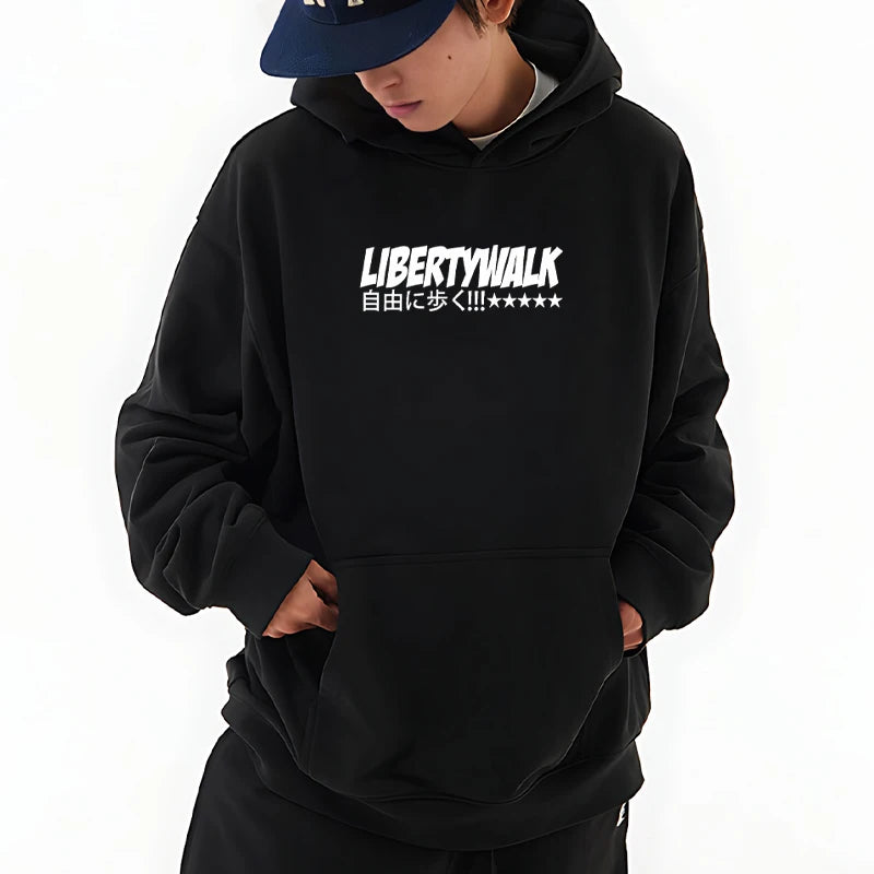 High Quality Liberty Walk printed Hoodies Men women harajuku car Graphics Sweatshirt Unisex Fleece vintage Long sleeve pullovers - ATFH