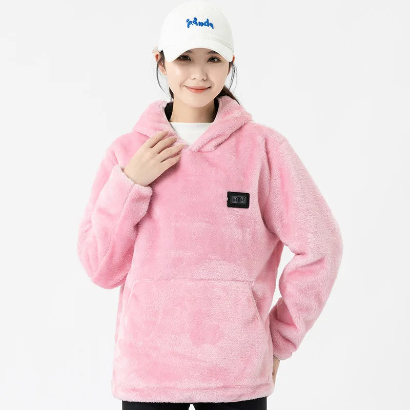 2025 Newest Heating Hoodie USB Electric Warm Hoodie for Men Women Winter Heated Vest Hoodie Sweatshirt New Hoodie Winter Clothes - ATFH