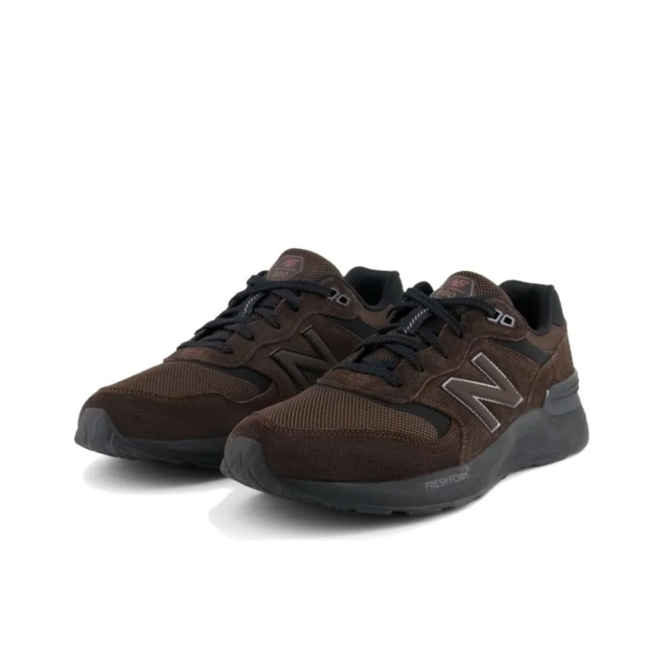 New Balance 880 Collection Textile, Pigskin Wear resistant And Lightweight REVLITE Running Shoes Men's Dark Brown MW880BD7
