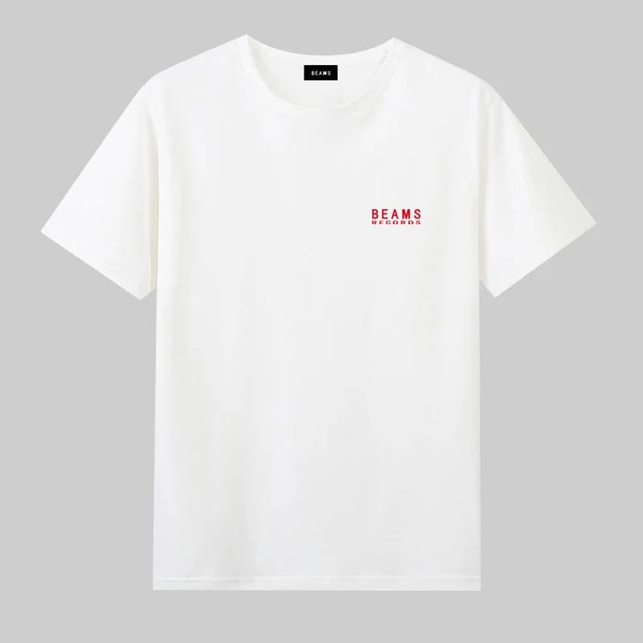 Japan Exports 25ss High-Quality Cotton T-Shirt Embroidered Logo Tees Couple Loose Short Sleeve Summer Casual O-Neck Tops ATFH