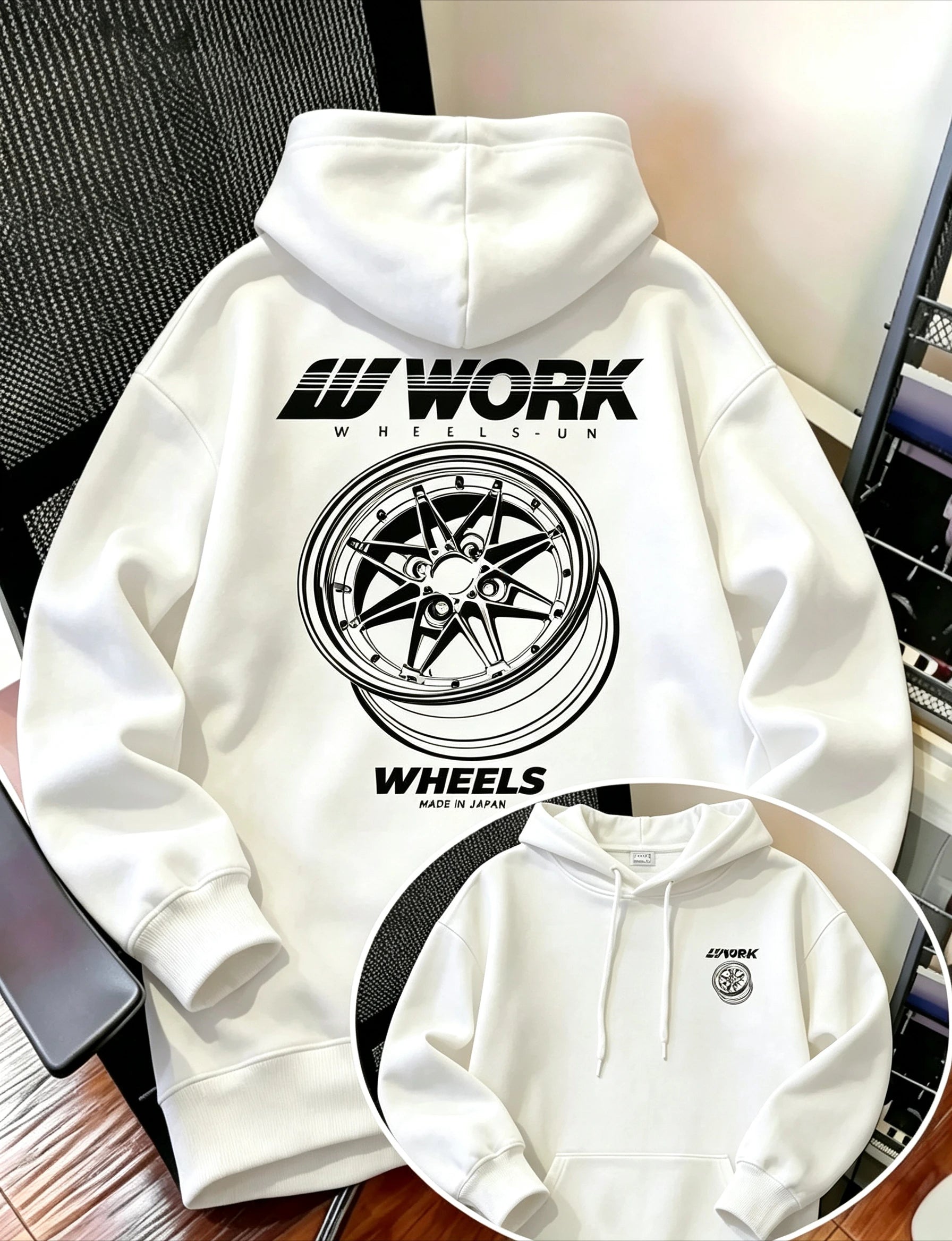 Hotsale Hoodie Men Vintage Japan Auto Tuning Culture casual Hooded Sweatshirt Oversized Loose Streetwear Pullover With Pocket