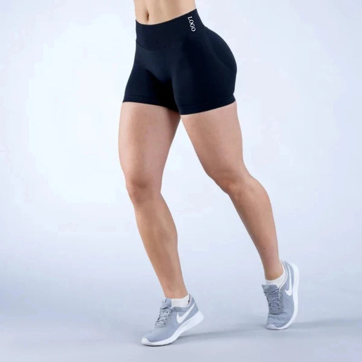 Yoga Shorts for Women, Seamless High Waisted Quick Dry High Stretch Butt Lifting Color Block Shorts for Gym Fitness Running Tahsi Fashion House