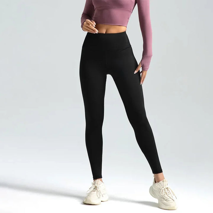 2025 New Sport Leggings for Women High Waist Yoga Leggings Soft Breathable Sports Tights Leggings Fitness Gym Elastic Pants Y2K - ATFH