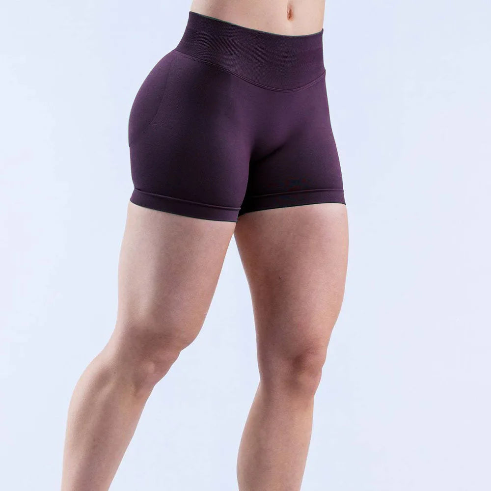 DYF Impact Seamless Sports Shorts Women Booty Yoga Shorts Quick Drying Fitness Tights Solid Workout Scrunch Customizable Lable
