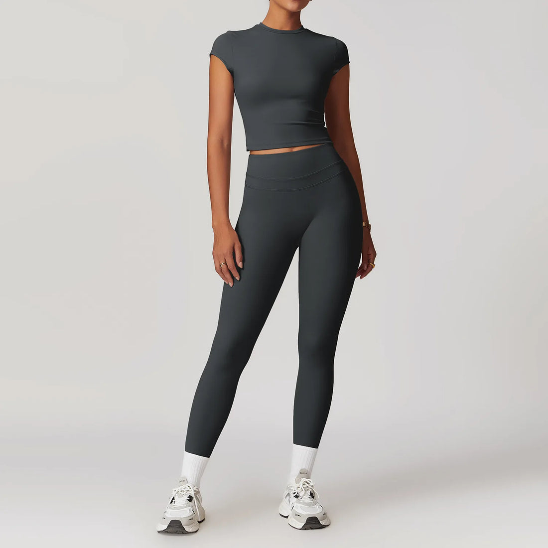 2 Pieces Sportswear Women Yoga Set Gym Clothes Sportswear Yoga Suits Fitness Set Tracksuits Sports Bra Gym High Waist Leggings - ATFH