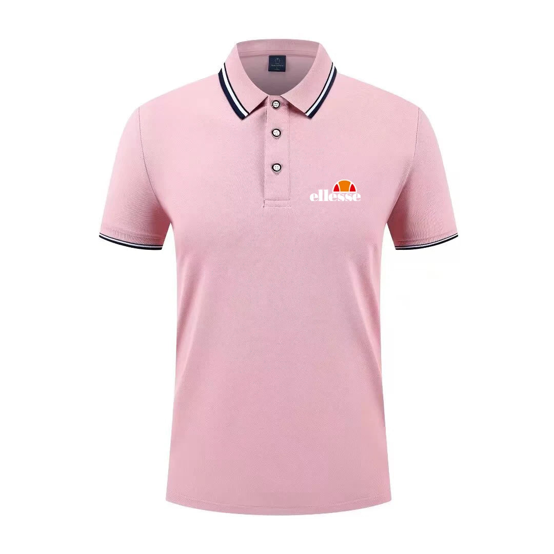 2026 New Men's Casual Solid Color Short Sleeved Polo Shirt Summer Fashionable and Comfortable Versatile Top