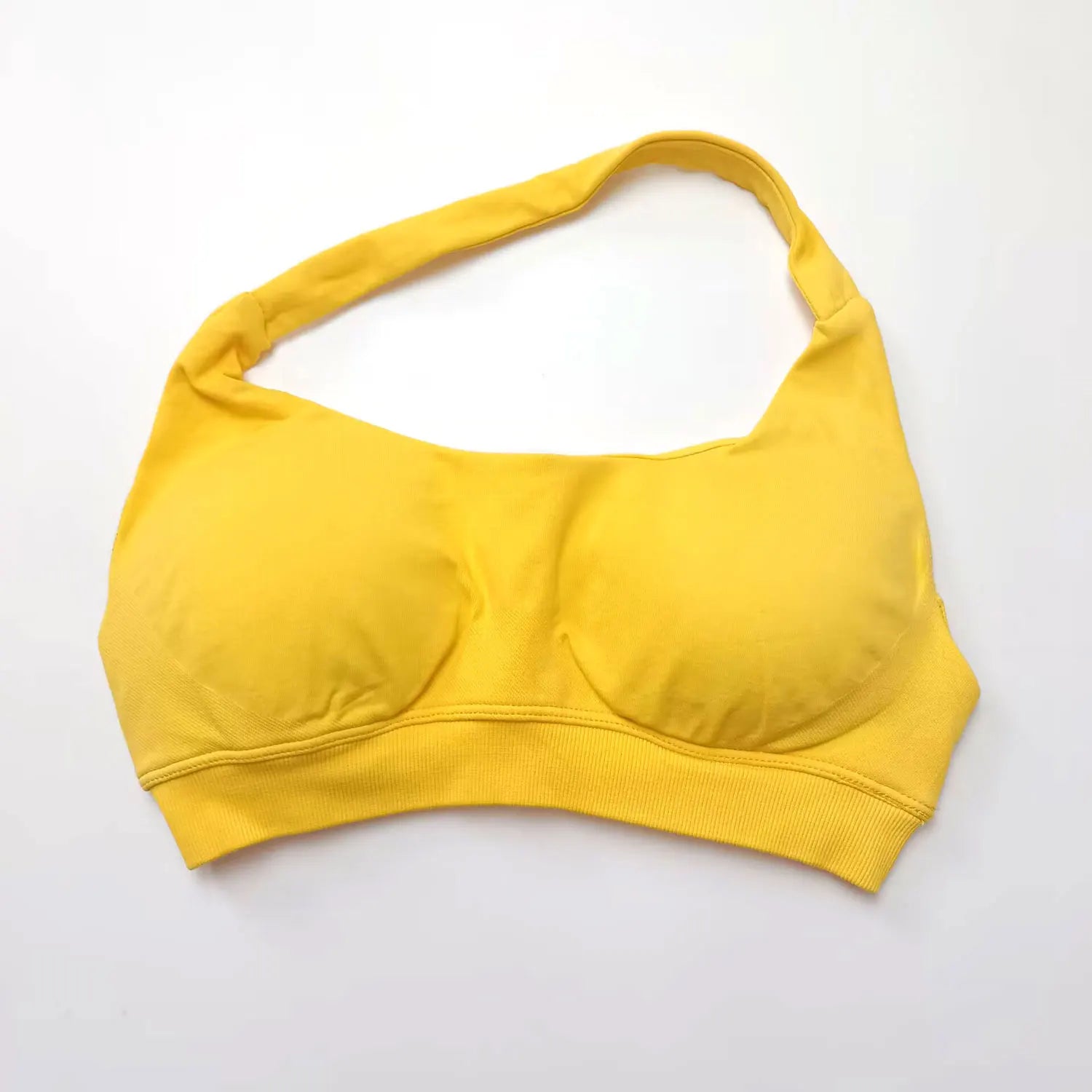 NCLAGEN Impact Sports Bra Women Seamless Halter Top High Support Push-up Open Back Gym wear Fitness Yoga Workout underwear - ATFH