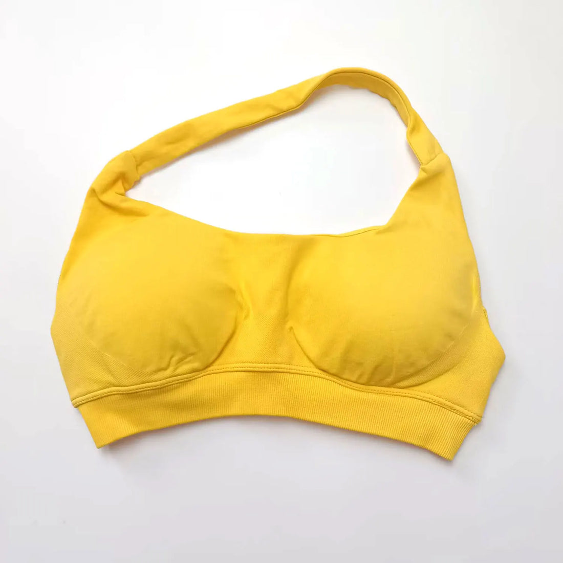 NCLAGEN Impact Sports Bra Women Seamless Halter Top High Support Push-up Open Back Gym wear Fitness Yoga Workout underwear - ATFH