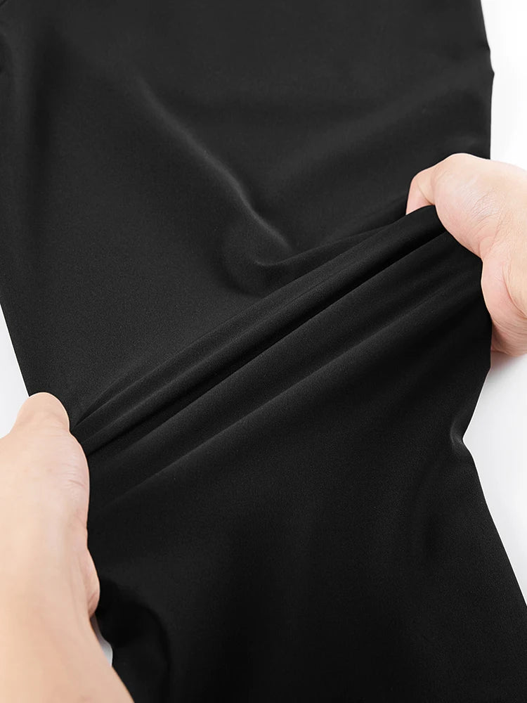 New Men's Casual Elastic Waist Pants Versatile Comfortable Fit Long Trousers