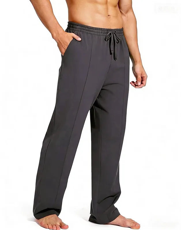 Hot selling Spring and Autumn men's fashionable casual solid color pants, loose tight rope straight leg pants