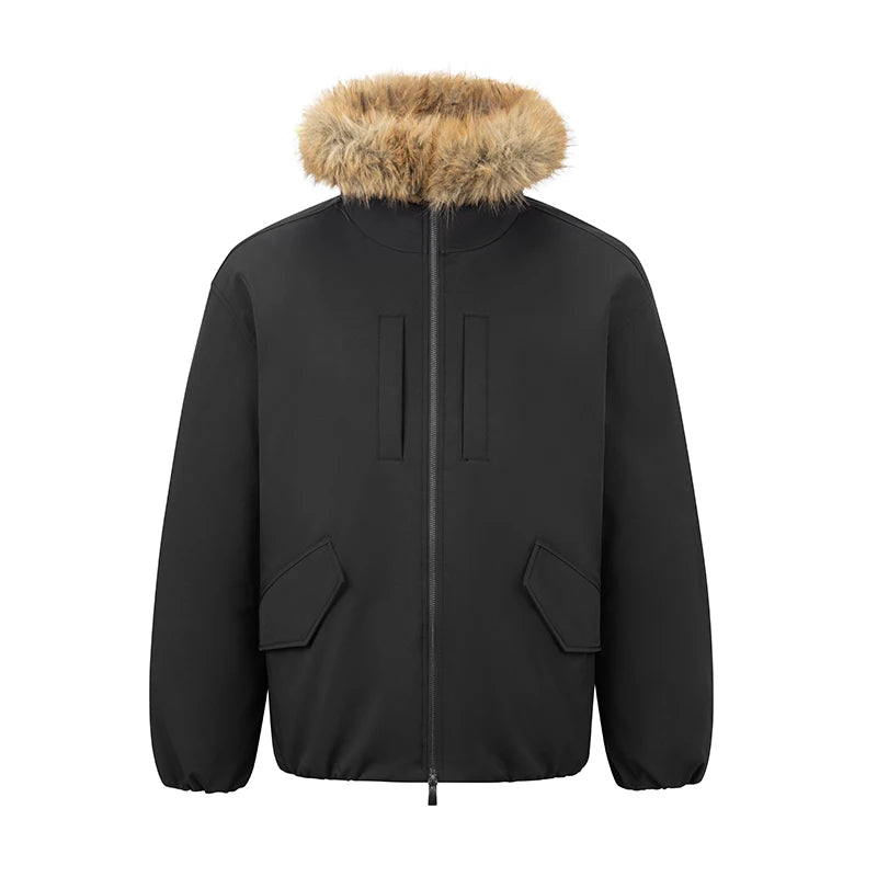 Semir Men Down Jacket Protective Fur Collar Windproof Water Repellent Winter Smart Casual Couple Fashion Outerwear 2026