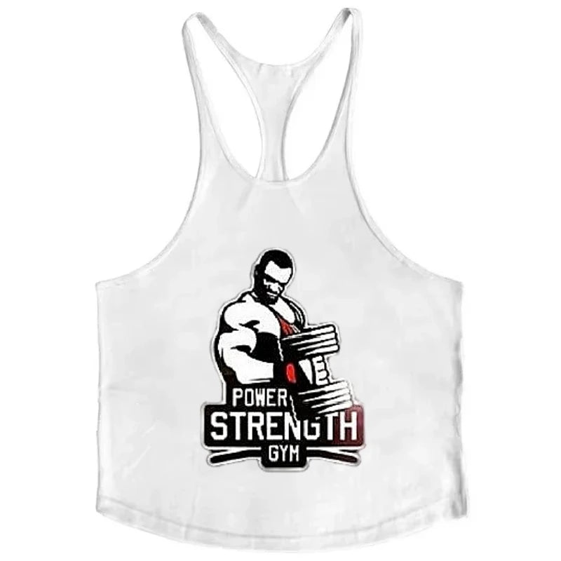 2025 New Premium Quality Fitness Wear Men's Bodybuilding Fitness Stringer Vest Undershirt Muscle Workout Sportswear