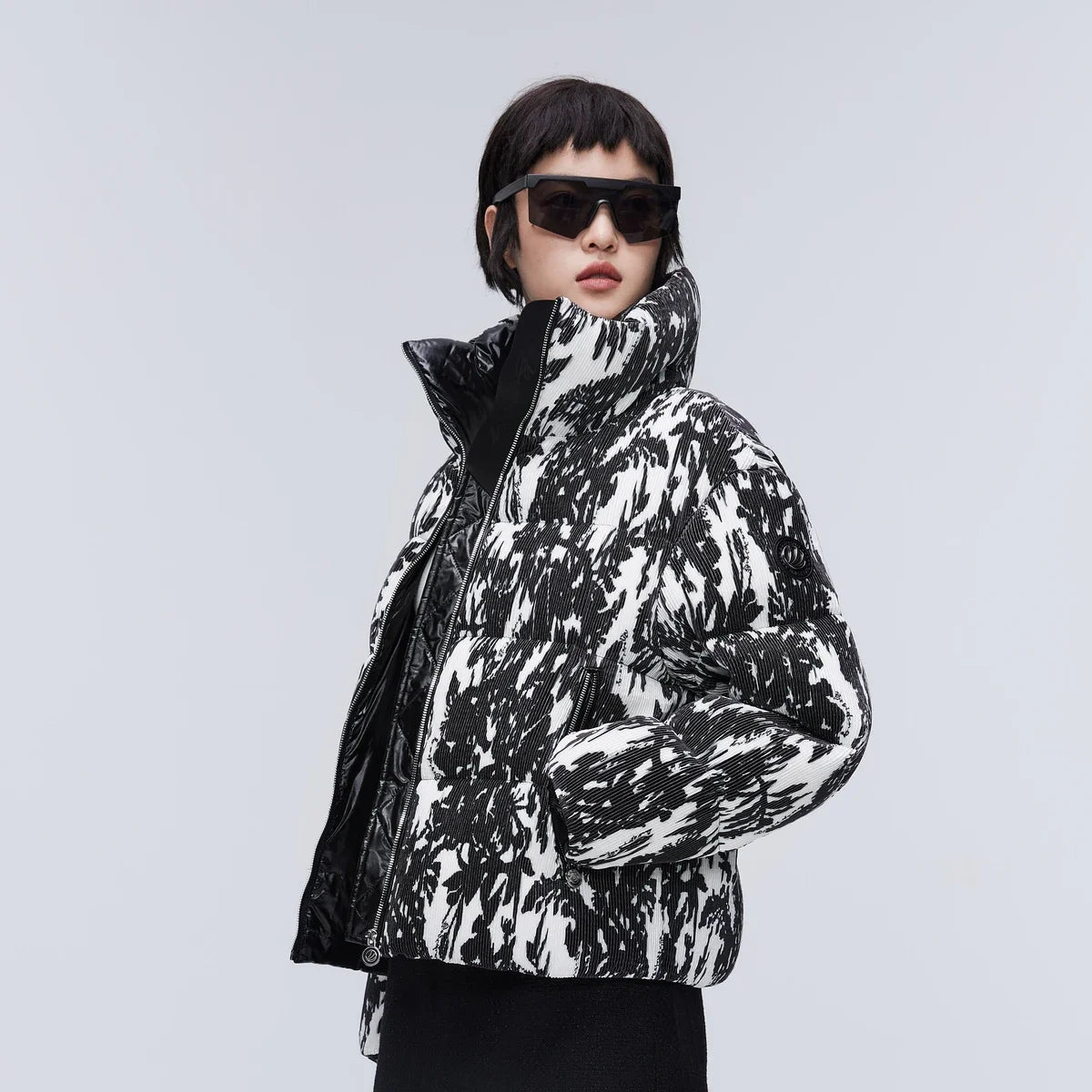BOSIDENG Winter 90% Goose Down Jacket for Women Snow Jacket stand collar jacket deep winter Puffer Jackets Light Warm ATFH