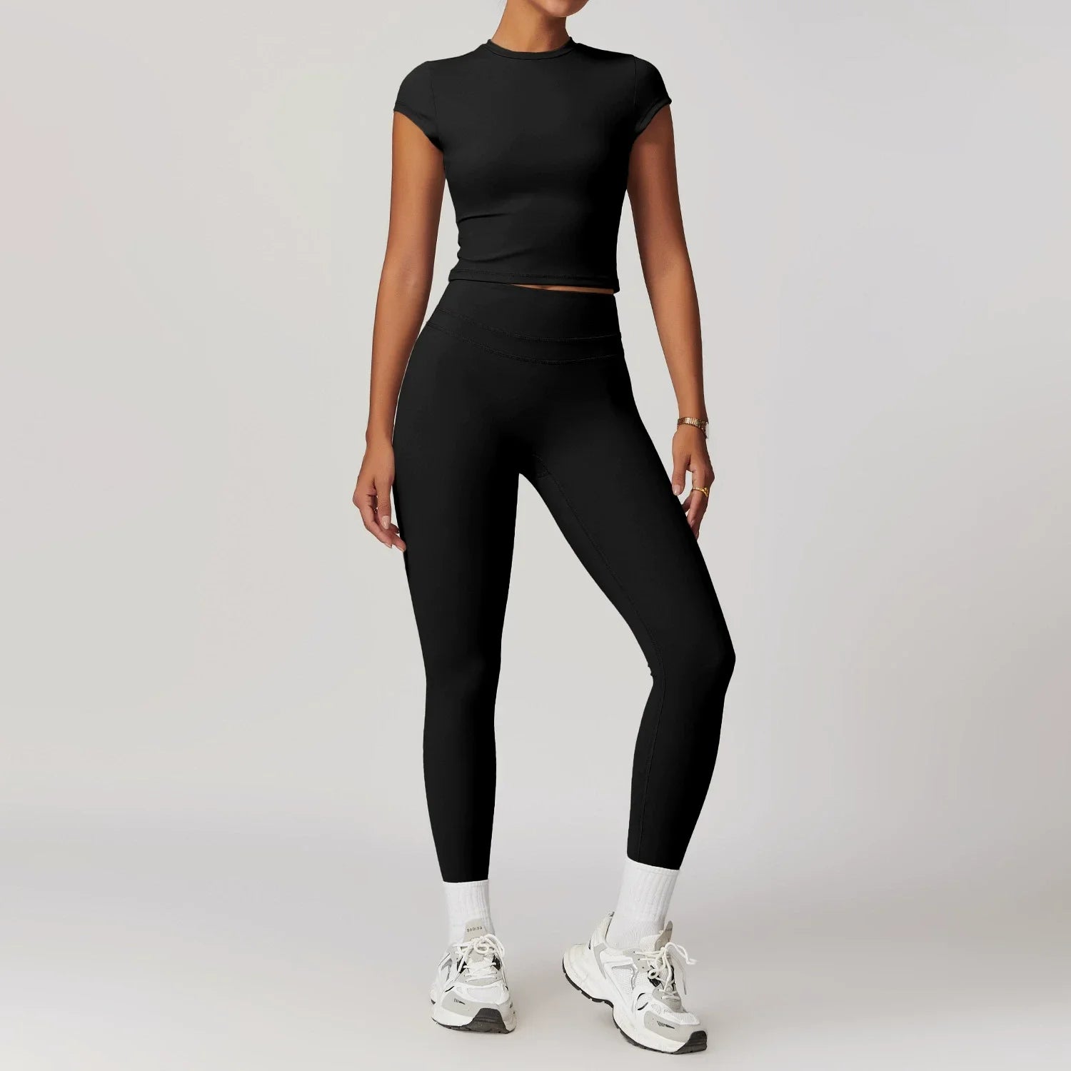 2 Pieces Sportswear Women Yoga Set Gym Clothes Sportswear Yoga Suits Fitness Set Tracksuits Sports Bra Gym High Waist Leggings - ATFH