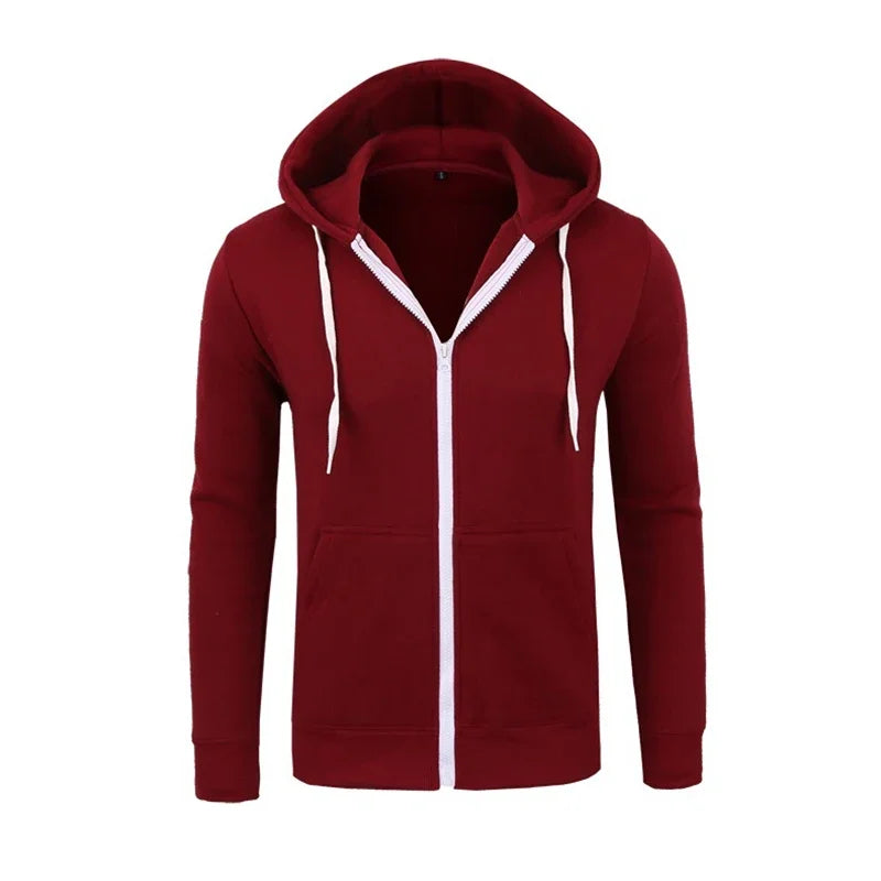 MRMT 2026 New Men's Hoodies Sweatshirts Zipper Hoodie Men Sweatshirt Solid Color Man Hoody Sweatshirts For Male Sweatshirts - ATFH