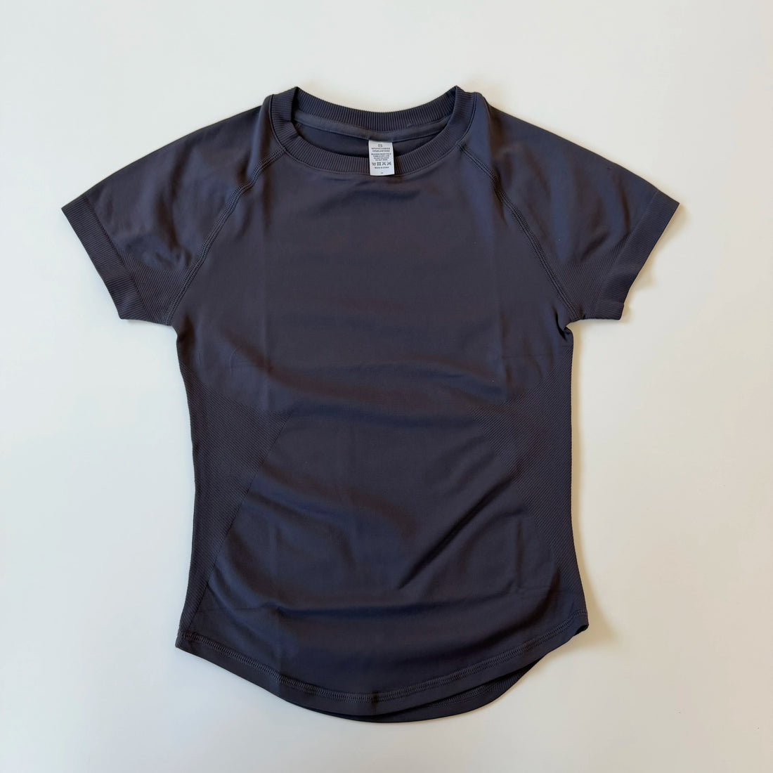 Yoga Short Sleeve Top Women Workout Gym Crop Top Light Weight Yoga Top Workout Shirt Longline Sports Stretchy Shirts - ATFH