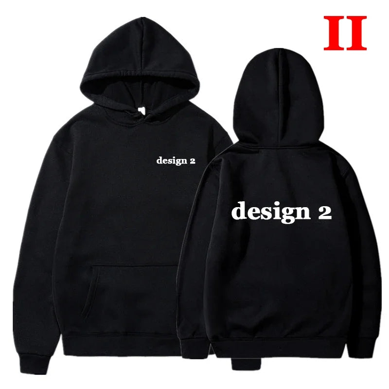 Men Hoodies Loose Casual Clothing Women Fashion Long Sleeve Hooded Pullover Personality Design Streetwear Sweatshirts - ATFH