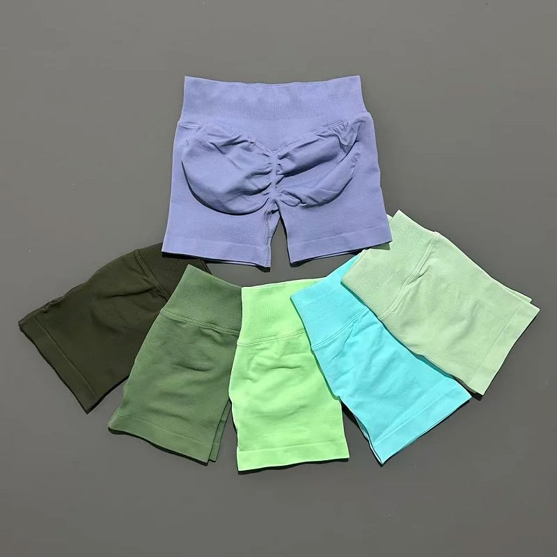 Women Gym Shorts Workout Scrunch Butt Seamless Leggings Seamless Yoga Leggings Bicycle Running Sportswear Fitness Sports Shorts Tahsi Fashion House