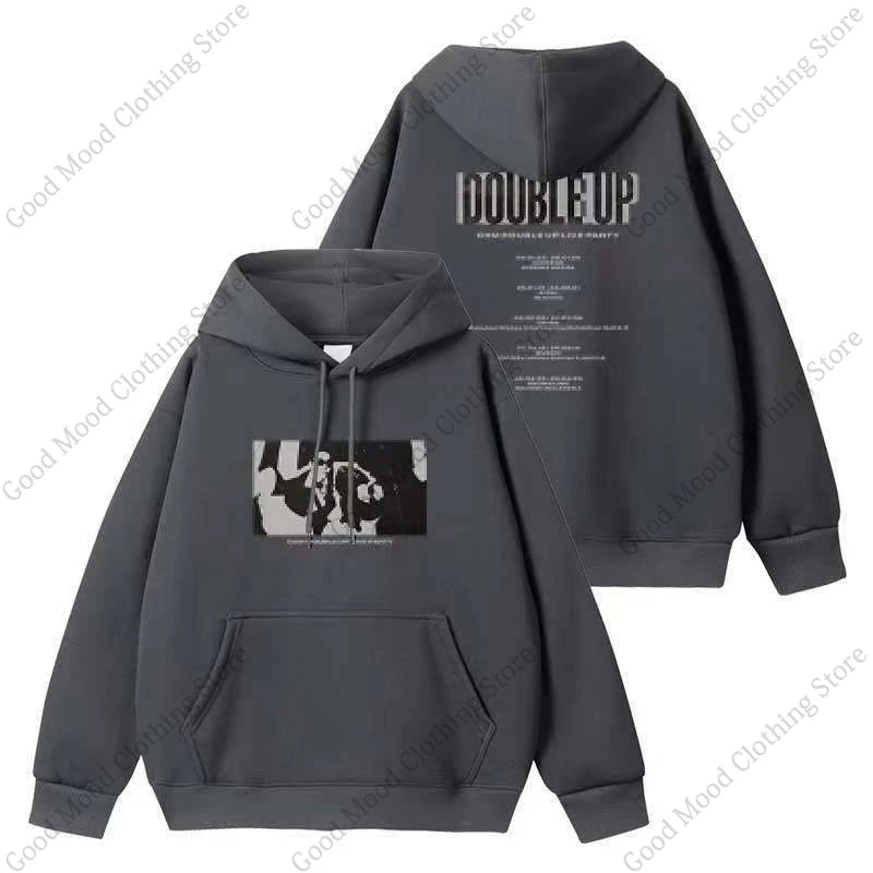 CxM Zipper Hoodies S.COUPS X MINGYU DOUBLE UP Letter Print Sweatshirt Kpop Fashion Men Women High Quality Cotton Thick Hoodie - ATFH