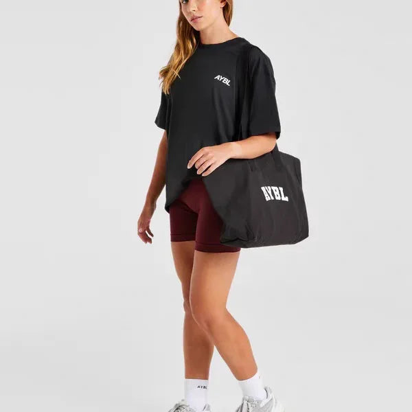 High Quality Women Men Fashion Letter Printing Sports Fitness Short Sleeved T-Shirt Crew Neck T Shirt Tops Unisex Tee Clothing - ATFH