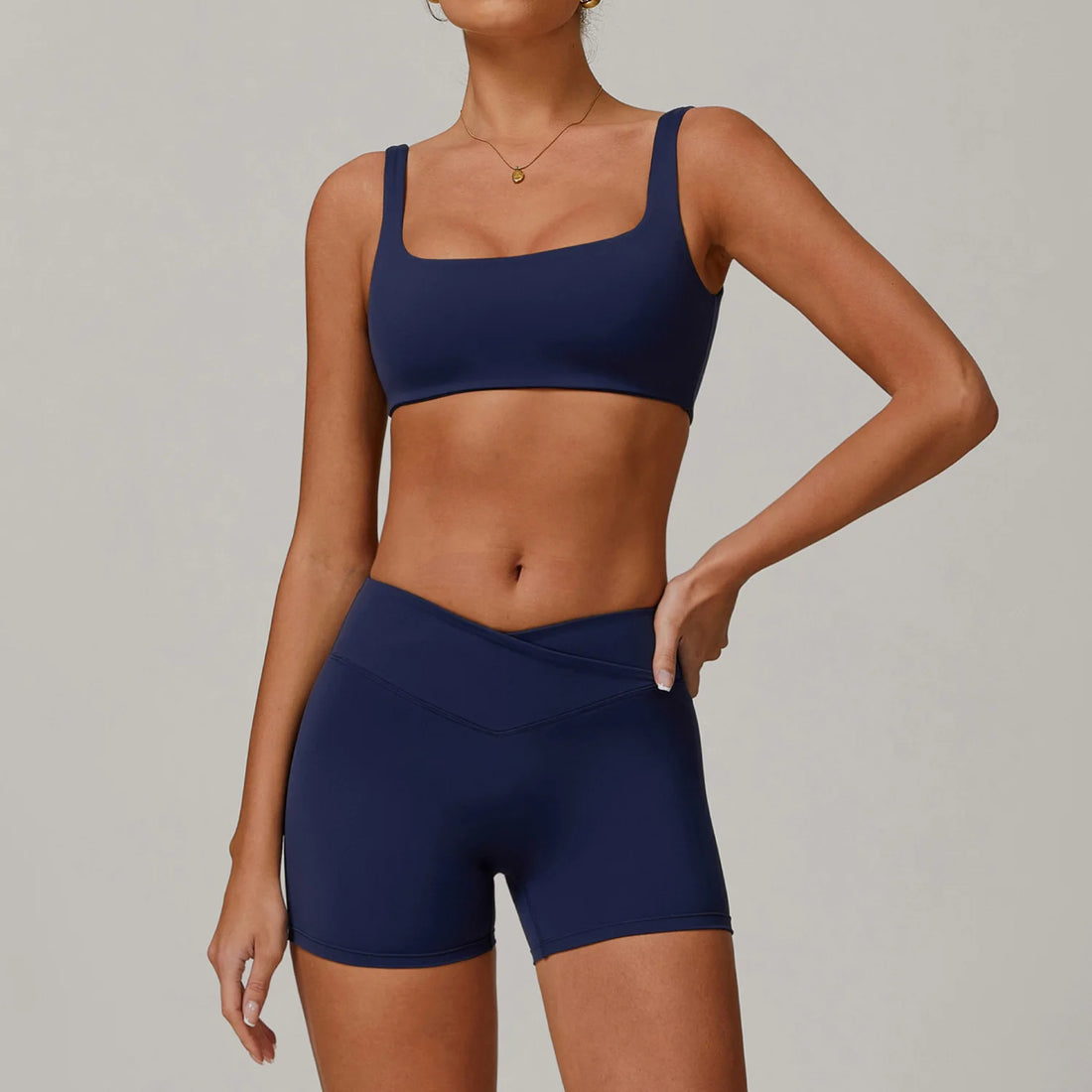2 Pieces Yoga Set Workout Sets Women Tracksuit Gym Push Up Fitness Running Workout Clothes Sport Bra Leggings Suit Activewear - ATFH