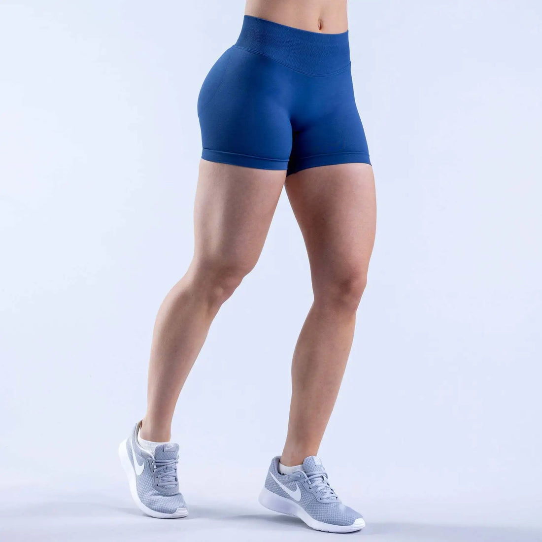 Women's Low-Rise Yoga Pants Three-quarter Length Shorts Tummy Control Workout Leggings Gym Fitness Running Seamless Tights