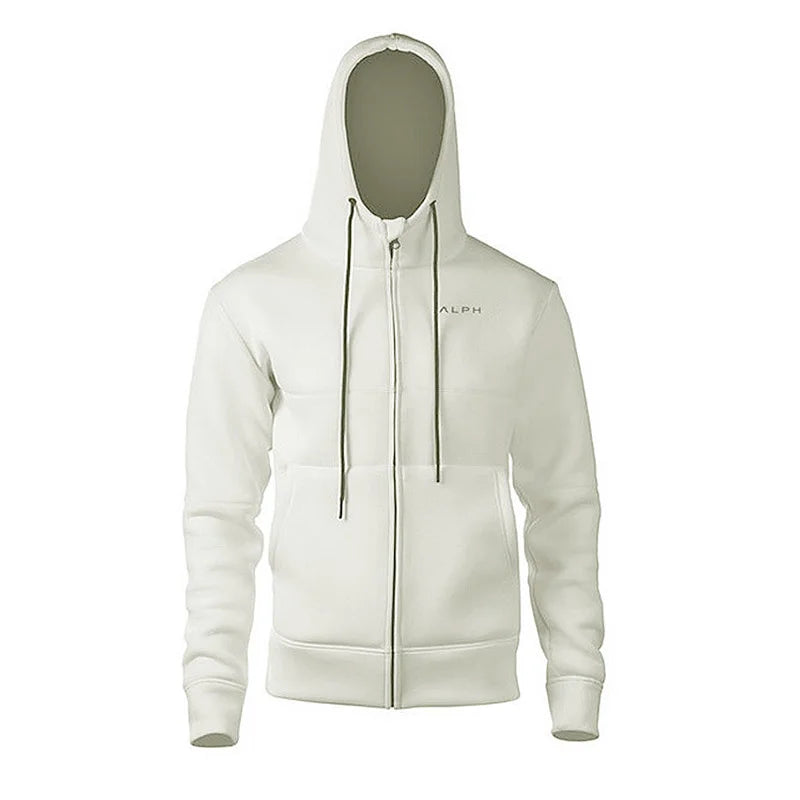 Men's Spring And Autumn Gym Brand Hoodies Sport Running Workout Fitness Sweatshirt Jacket Casual Clothing Male Hooded Zipper Top - ATFH