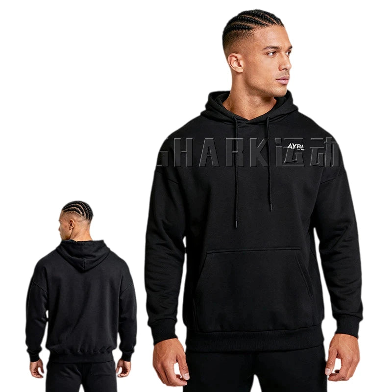 2026 Spring Unisex Oversized AY Hoodie Casual Loose Fit Pullover Sweatshirt With Pocket Breathable Warm Gym Sportswear For Worko - ATFH