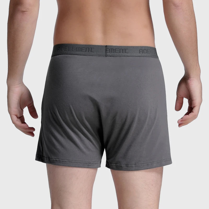 3Pcs Men's Underwear Loose Home Shorts Summer Boxer Briefs Thin Cotton Arrow Pants Large Size Four Corners Home