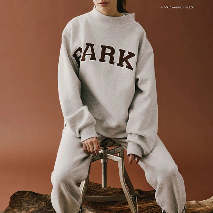 Rowan AAPK-Y017 Women O-Neck Long Sleeve Female Pullover Letter Embroidery Sweatshirts Vintage Casual Sports Lady Top 2026 - ATFH