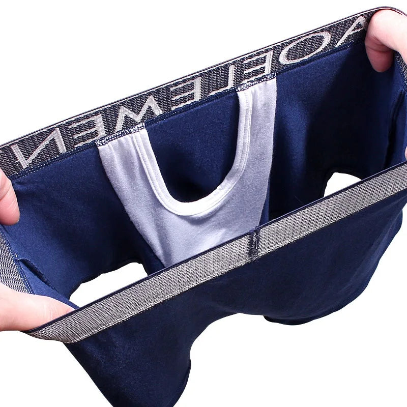 Men's Underwear U-Convex Anti-Movement Bullet Type Separated Spermatic Vein Boxer Briefs Varicose Scrotum Support Bag