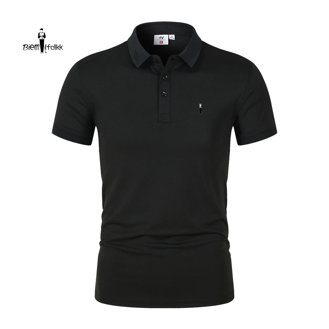 Summer short sleeved polo shirt men's casual style striped top T-shirt breathable cool high-end business 2024