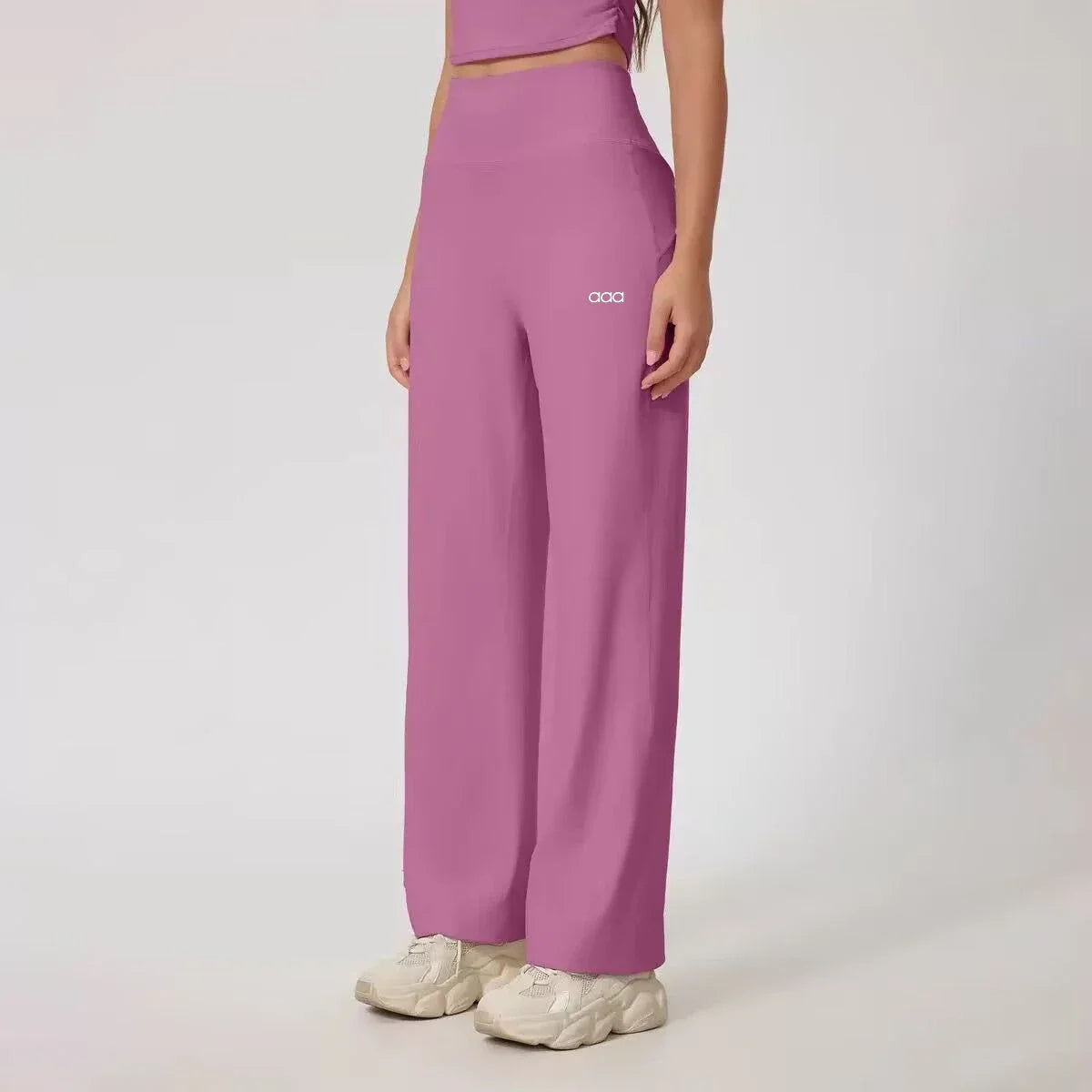 2026 Women's Four Seasons Leisure Sports Loose High Waist Wide Leg Yoga Fitness Quick Drying Pants