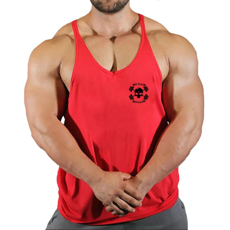 2026 Brand Fitness Clothing Bodybuilding Singlets Tank Top Men Muscle Shirt Sportswear Vests Cotton Stringer Tops