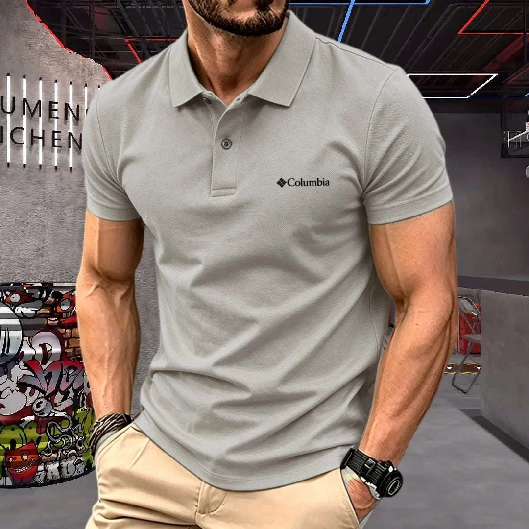 100% pure cotton 2026high-end brand men's short sleeve polo shirt summer fashion luxury logo embroidered golf top casual T-shirt