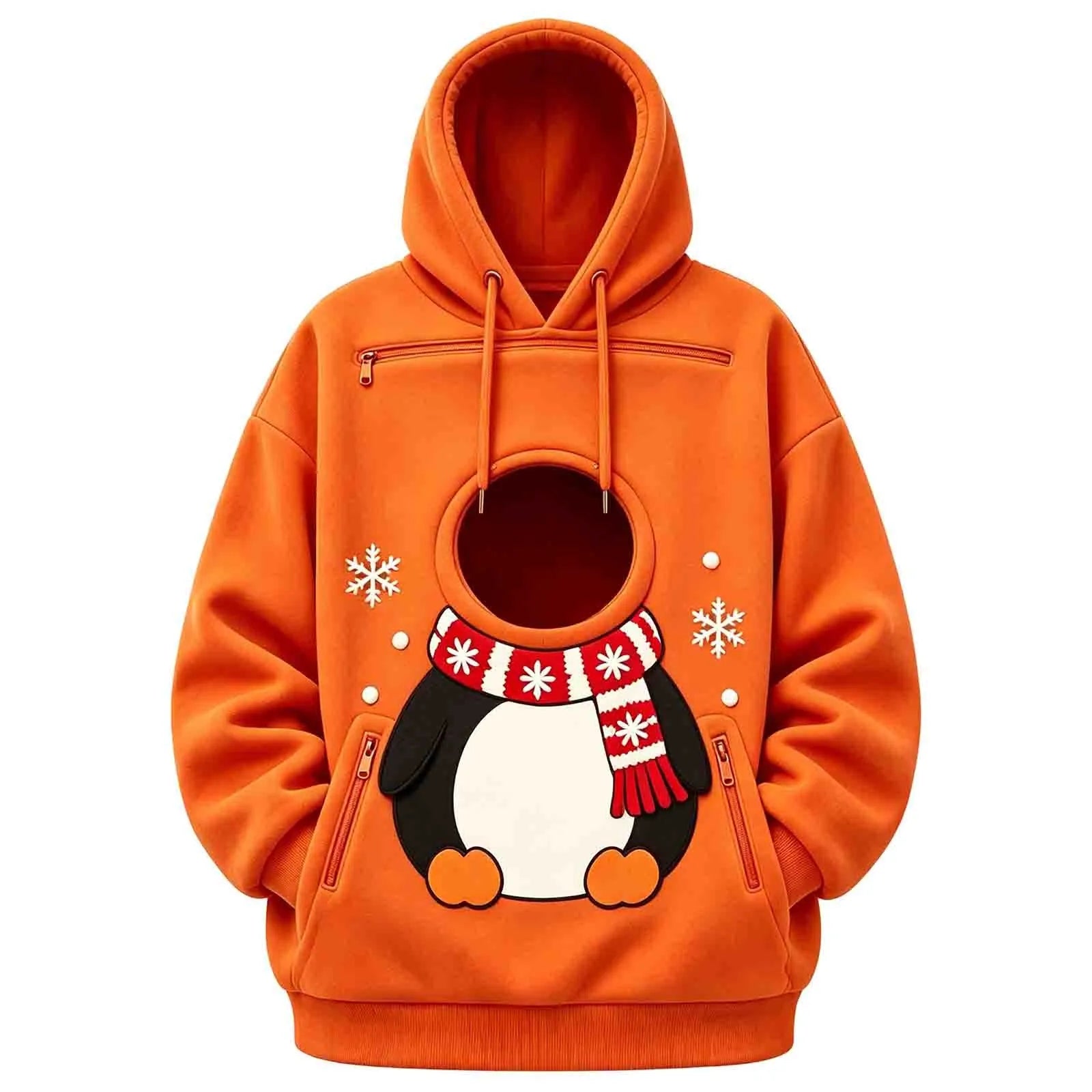 Kangaroo Dog Pet Holder Carrier Hoodie Men Women Matching Christmas Hoodie Funny And Cute Pattern Pet Pocket Hooded Sweatshirt