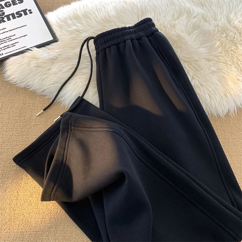 Heavy Duty Sweatpants for Men's Spring and Autumn 2025 New Trend Loose Straight Drawstring Casual Sports Pants