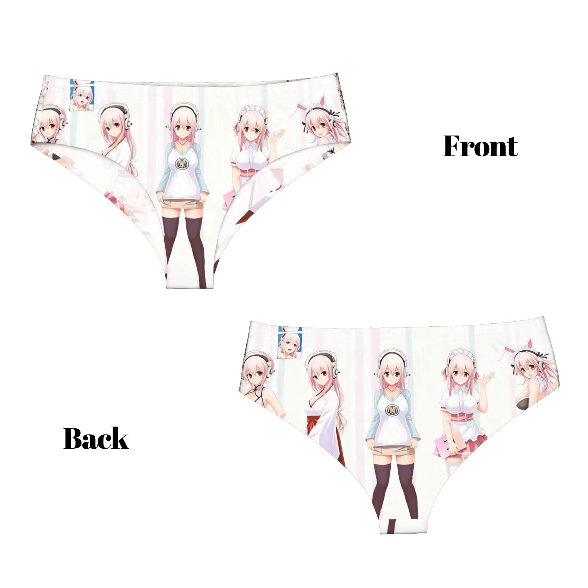 Super Sonico Anime Kawaii Girl Brief Panties Women Comfort Stretch  Underwear